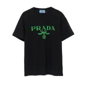 Футболка Prada With Big Green Logo "Black"