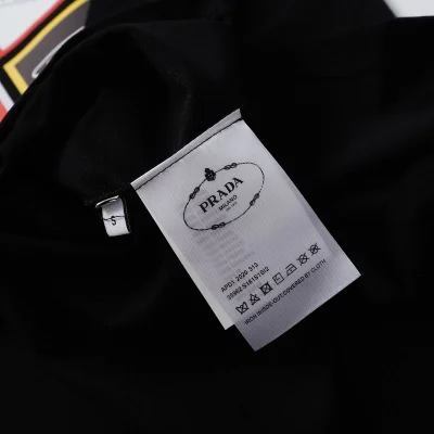 Футболка Prada Logo In Colored Squares "Black" фото № 6