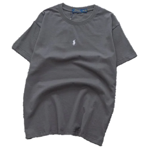 Футболка Ralph Lauren With Small Logo In The Center "Gray"