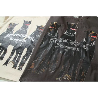 Футболка Represent Print With A Dog "Cream" фото № 7