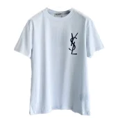 Футболка Saint Laurent With Black Logo "White"