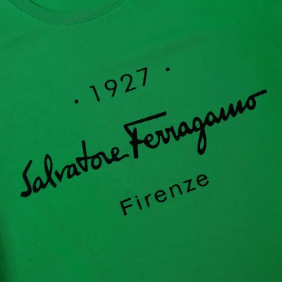 Футболка Salvatore Ferragamo Firenze "Green" фото № 5