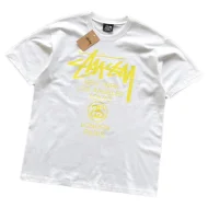 Футболка Stussy Bright Inscriptions And Logo "White"