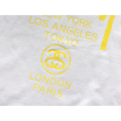 Футболка Stussy Bright Inscriptions And Logo "White" фото № 6