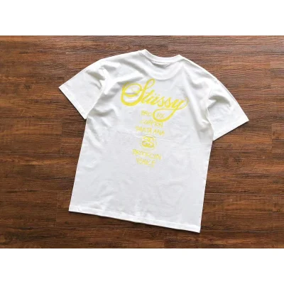 Футболка Stussy Bright Inscriptions And Logo "White" фото № 2