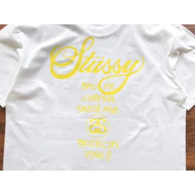 Футболка Stussy Bright Inscriptions And Logo "White" фото № 3