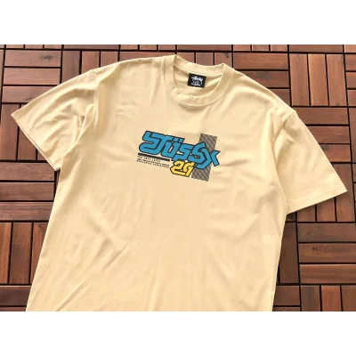 Футболка Stussy Colorful Symbols With Rectangle "Yellow" фото № 2