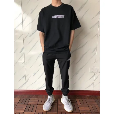 Футболка Stussy Letter With Mirror Reflection Inside Circle "Black" фото № 8