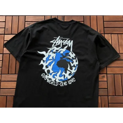 Футболка Stussy Planet With Flying Birds Around "Black" фото № 2 Футболка Stussy Planet With Flying Birds Around "Black" фото № 2