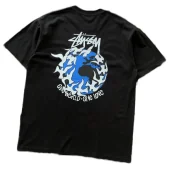 Футболка Stussy Planet With Flying Birds Around "Black"
