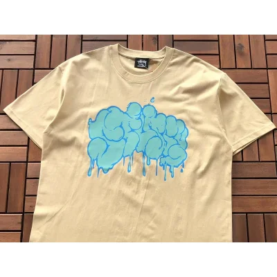 Футболка Stussy Spreading Blots "Beige" фото № 2