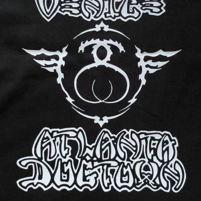 Футболка Stussy Cities List By Curly Letters "Black" фото № 7