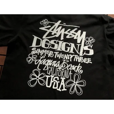 Футболка Stussy Inscription Designs Summer Twenty Three "Black" фото № 4