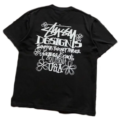 Футболка Stussy Inscription Designs Summer Twenty Three "Black"