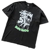 Футболка Stussy Colorful Inscription Positive Vibration "Black"