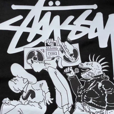 Футболка Stussy Colorful Inscription Positive Vibration "Black" фото № 4 Футболка Stussy Colorful Inscription Positive Vibration "Black" фото № 4