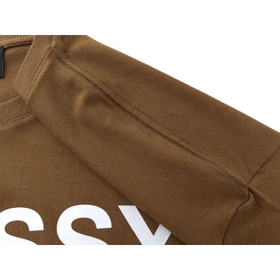Футболка Stussy With The Logo Number Four "Brown" фото № 2