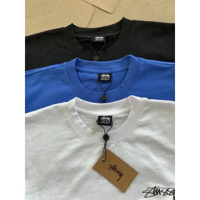 Футболка Stussy Inscriptions On The Back "Blue" фото № 5