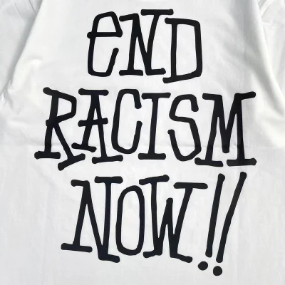 Футболка Stussy End Racism Now "White" фото № 4 Футболка Stussy End Racism Now "White" фото № 4