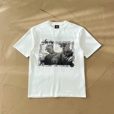 Футболка Stussy Gang Star "White" фото № 4