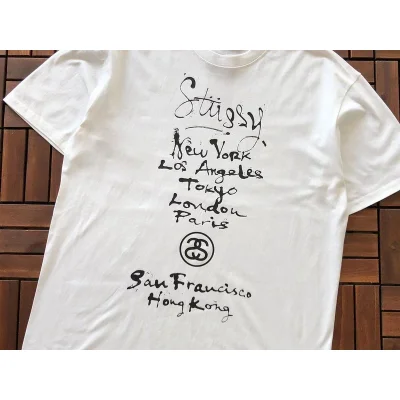 Футболка Stussy Cities List "White" фото № 2