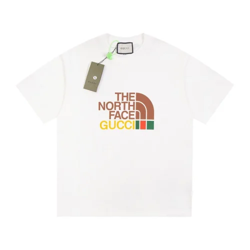 Футболка Gucci x The North Face Three Lines Print "White"