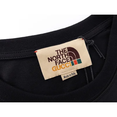 Футболка The North Face X Gucci Multicolored Logos "Black" фото № 2