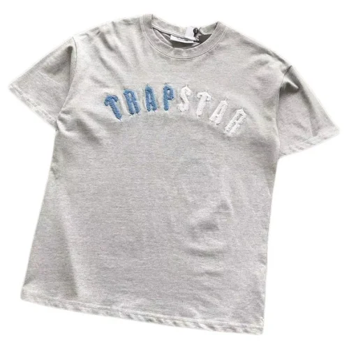 Футболка Trapstar Two Color Logo Inscription "Gray"