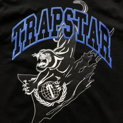 Футболка Trapstar Lettering And Animal "Black" фото № 5