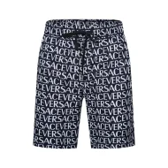 Шорты Versace Without Pockets And Repeating Inscription Versace "Black"