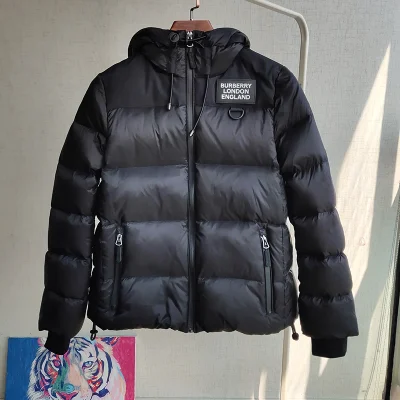 Пуховик Burberry Brand Label "Black" фото № 2