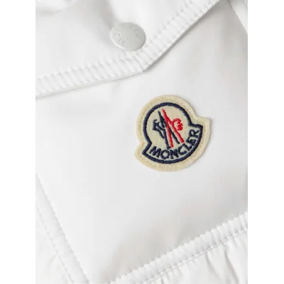 Пуховик Moncler Vezere Hooded Flanelle "White" фото № 8