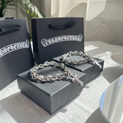 Браслет Chrome Hearts Large Chain "Silver" фото № 7