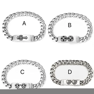 Браслет Chrome Hearts With Badge "Silver" фото № 2