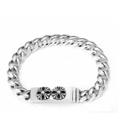 Браслет Chrome Hearts With Badge "Silver"