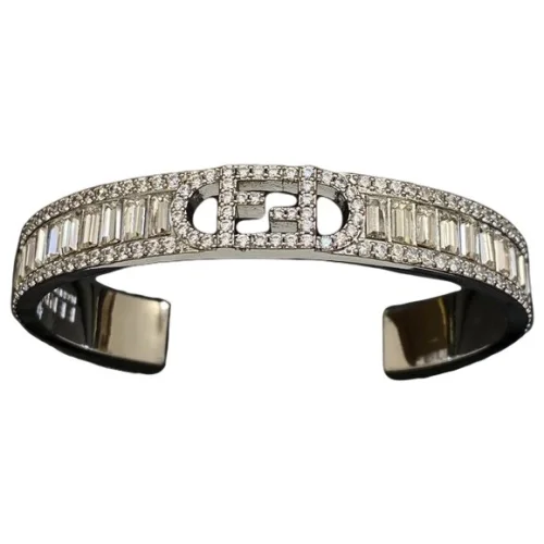 Браслет Fendi Carved Logo "Silver"