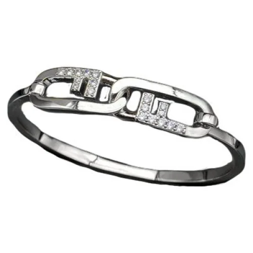 Браслет Fendi Rounded Solid Shape "Silver"