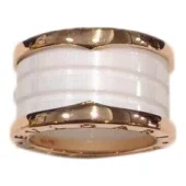 Кольцо Bulgari Wide With Shaped Like Spool Of Thread "White"