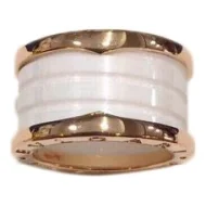 Кольцо Bulgari Wide With Shaped Like Spool Of Thread "White"