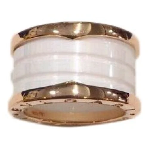 Кольцо Bulgari Wide With Shaped Like Spool Of Thread "White"