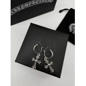 Серьги Chrome Hearts With Cross Shape "Silver"