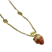 Подвеска Gucci Gem And Strawberry "Red"