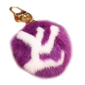 Брелок Louis Vuitton Fur Ball "Purple"
