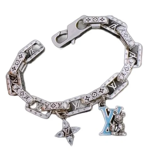 Браслет Louis Vuitton Bear Decoration And Logo "Silver"