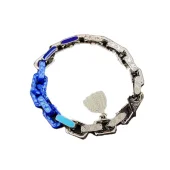 Браслет Louis Vuitton Colorful Segments in Chain "Silver"