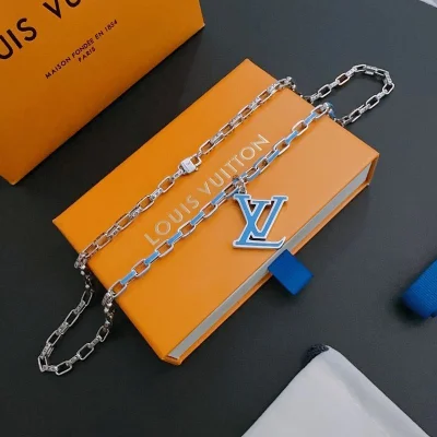 Подвеска Louis Vuitton Colorful Logo Letters "Blue" фото № 2
