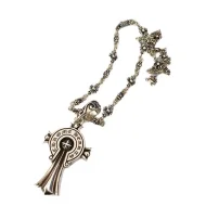 Подвеска Chrome Hearts Cross Decoration - With Circle "Silver"