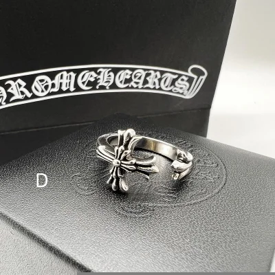 Кольцо Chrome Hearts Open End Of Various Shapes - Cross "Silver" фото № 2