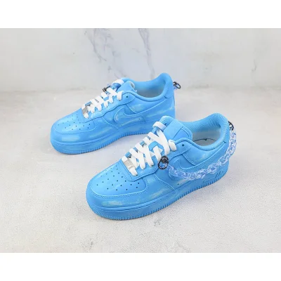 Nike Air Force 1 Low "Neon Blue/Chain" фото № 5