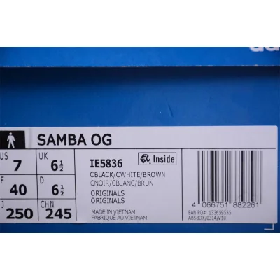 Adidas Samba "Black Cream" фото № 8